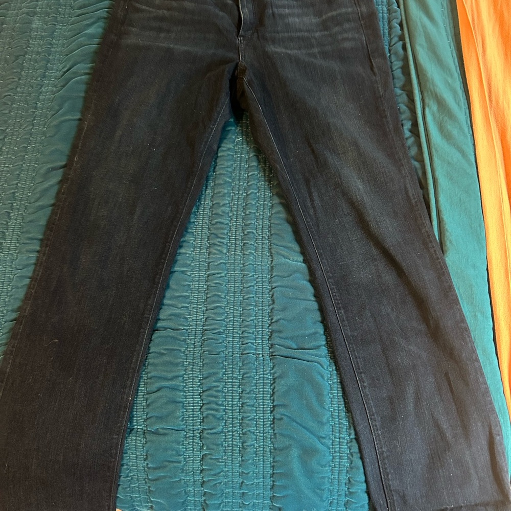SPANX Women's Dark Denim the Slim X straight 32